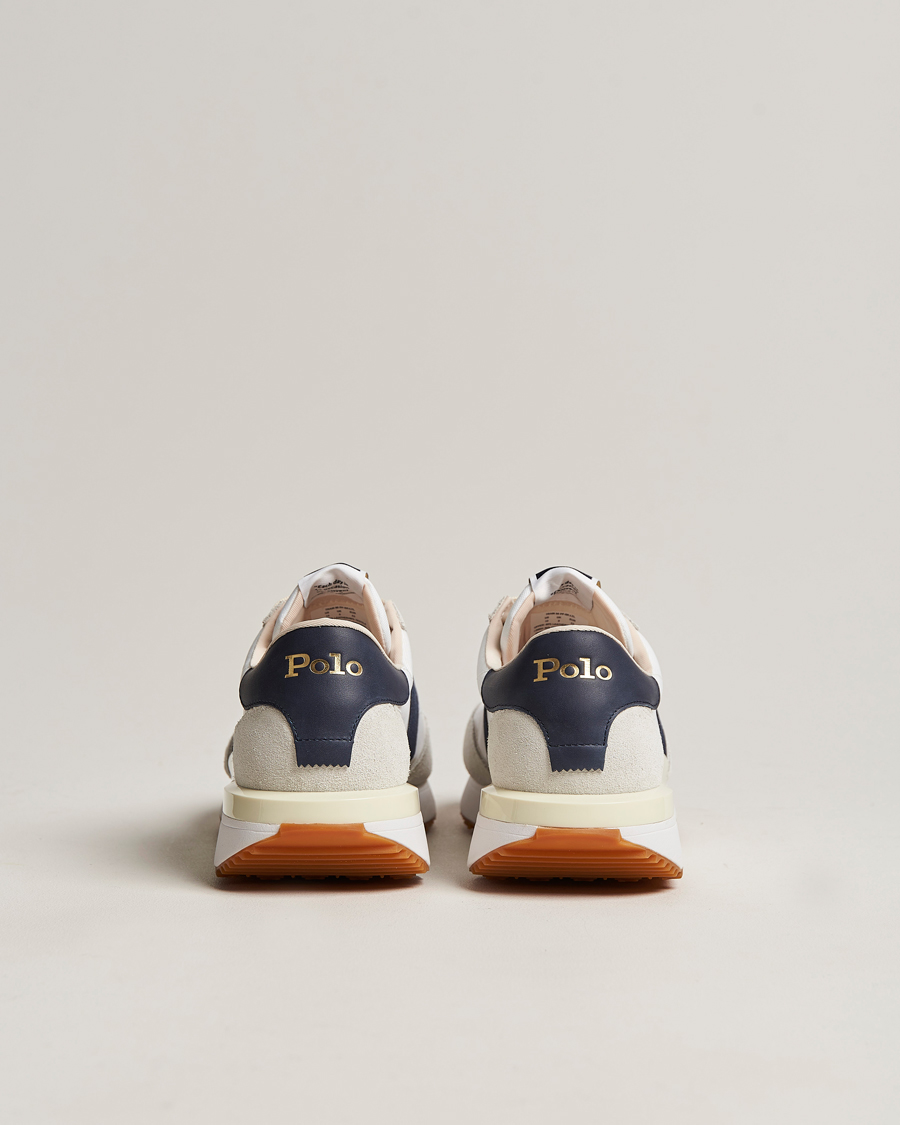 Heren | Polo Ralph Lauren Train 89 Running Sneaker White/Hunter Navy | Polo Ralph Lauren | Train 89 Running Sneaker White/Hunter Navy