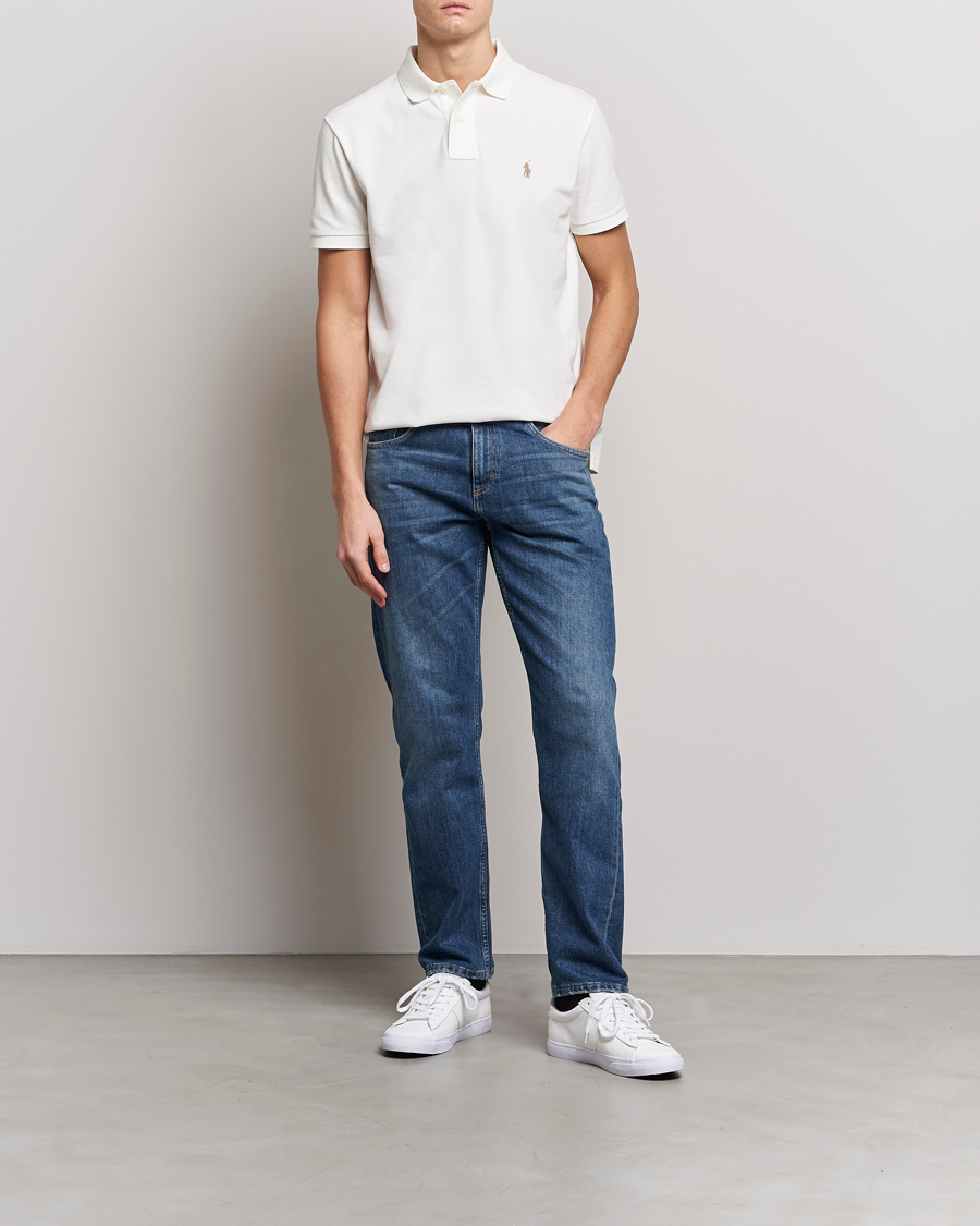 Homme | Polos | Polo Ralph Lauren | Custom Slim Fit Polo Deckwash White