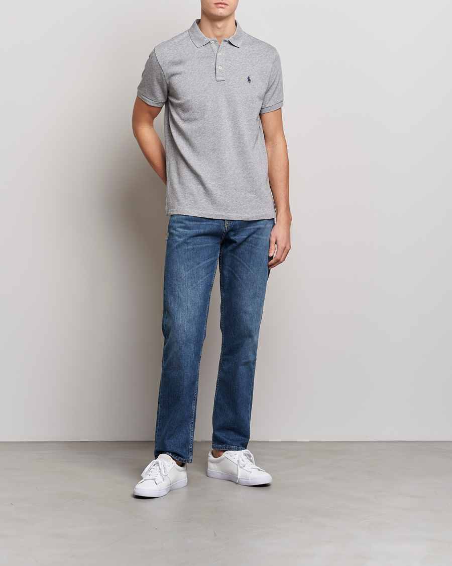 Heren | Polo's | Polo Ralph Lauren | Custom Fit Spa Terry Polo Andover Heather