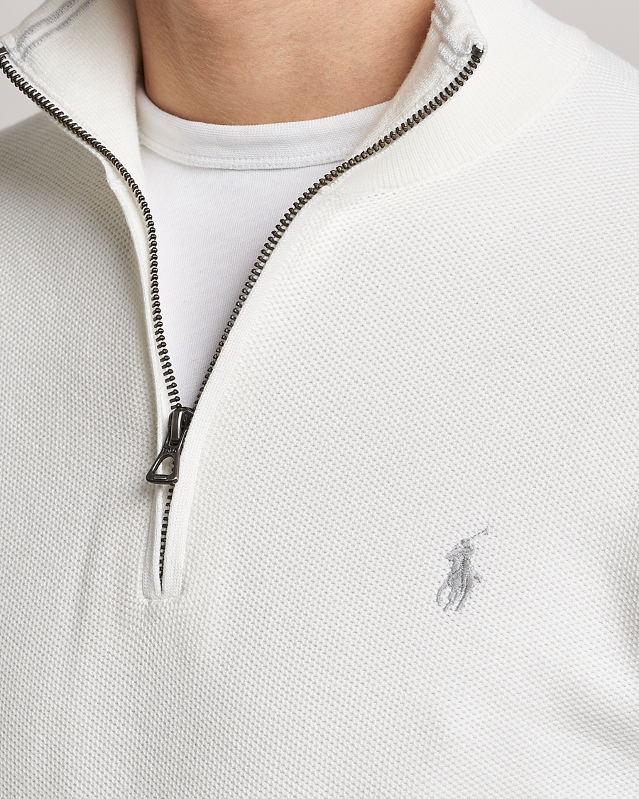 Homme | Pulls Et Tricots | Polo Ralph Lauren | Textured Half-Zip Deckwash White