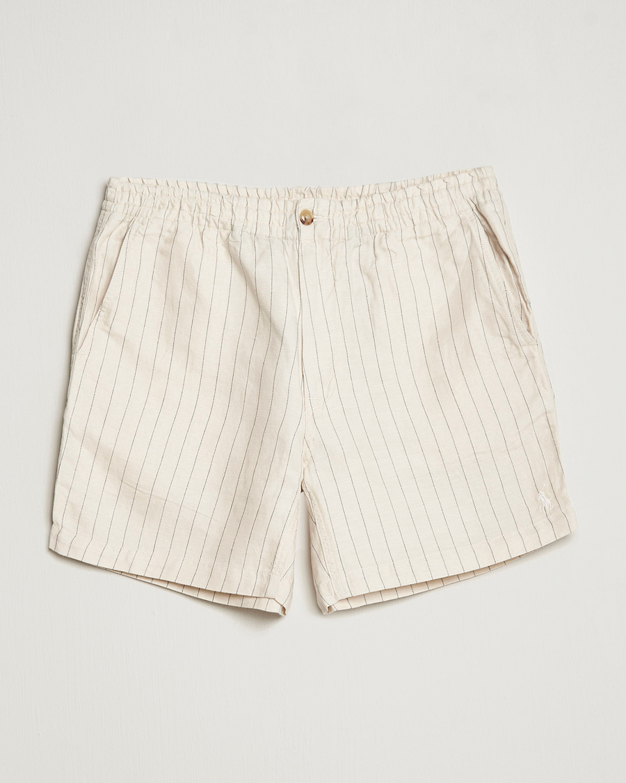 Homme | Shorts | Polo Ralph Lauren | Prepster Linen/Tencel Pinstripe Shorts Andover Cream