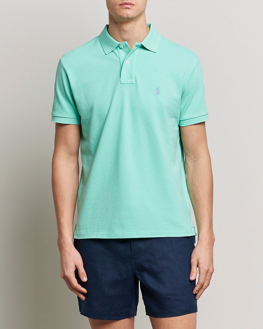 Homme | Polos | Polo Ralph Lauren | Custom Slim Fit Polo Aqua Verde