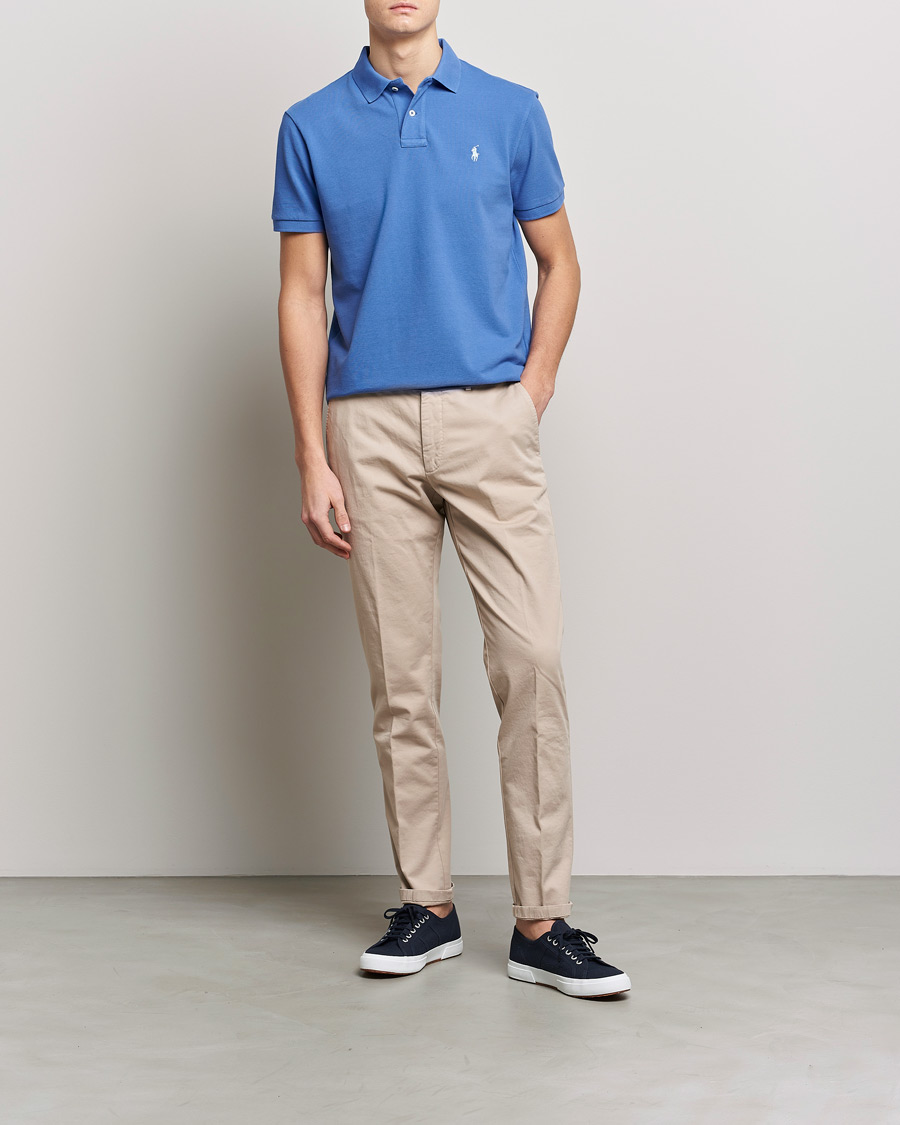 Homme | Polos | Polo Ralph Lauren | Custom Slim Fit Polo Maidstone Blue
