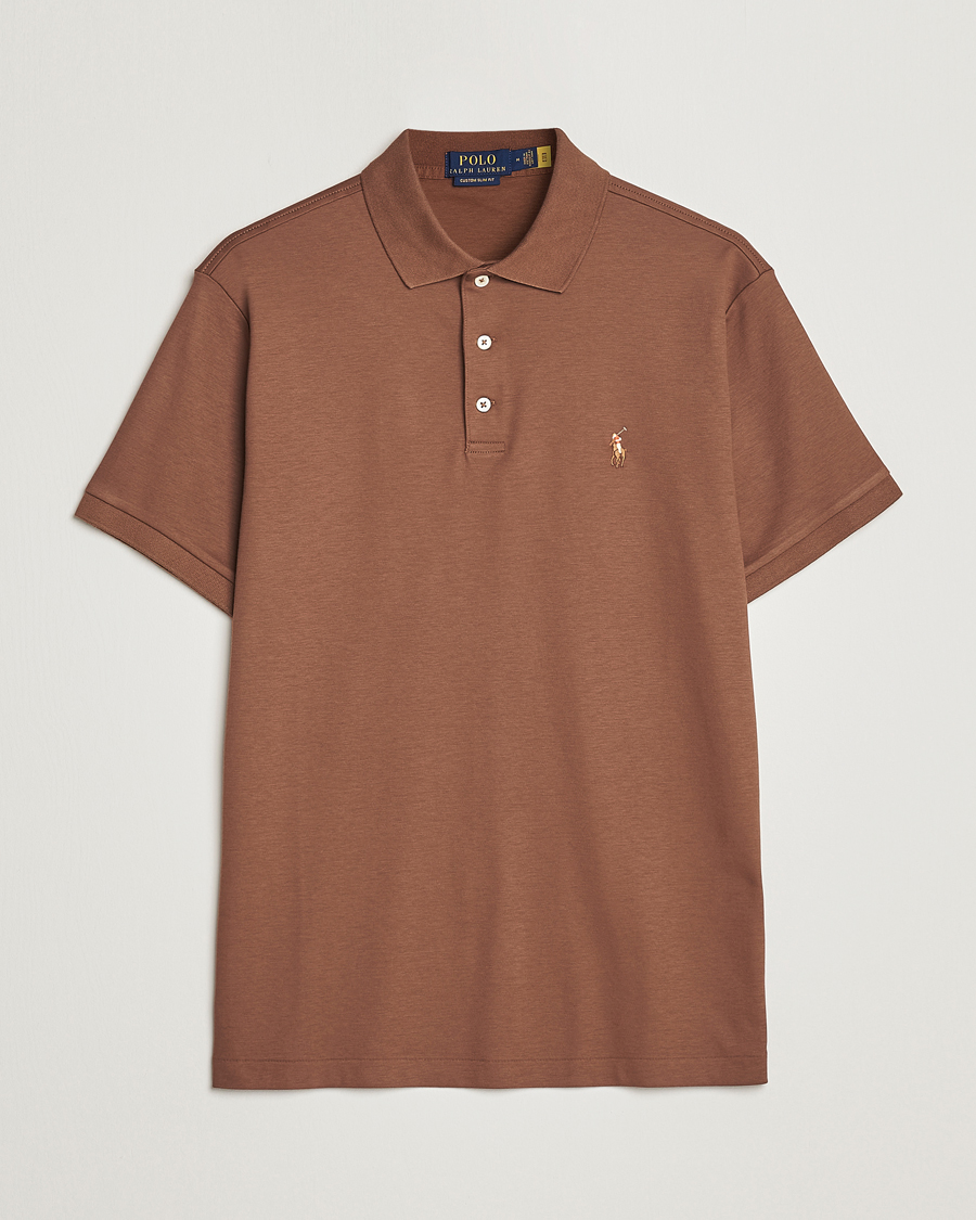 Heren | Polo's | Polo Ralph Lauren | Pima Cotton Polo Luggage Brown