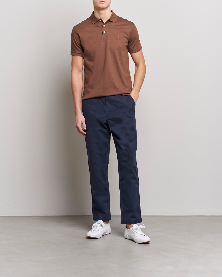 Heren | Polo's | Polo Ralph Lauren | Pima Cotton Polo Luggage Brown