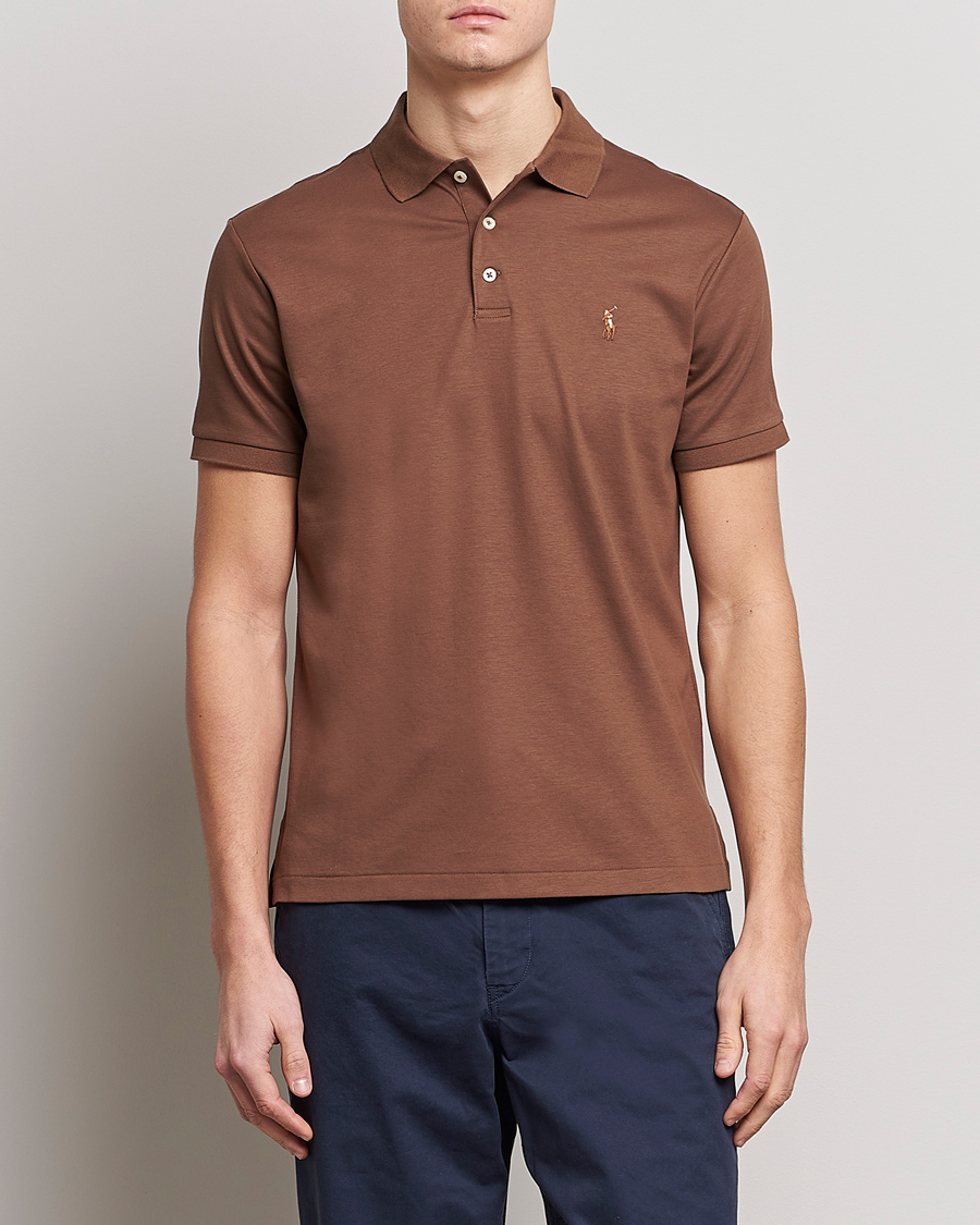 Heren | Polo's | Polo Ralph Lauren | Pima Cotton Polo Luggage Brown