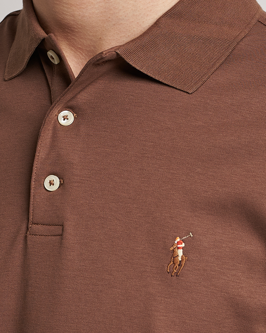 Heren | Polo's | Polo Ralph Lauren | Pima Cotton Polo Luggage Brown