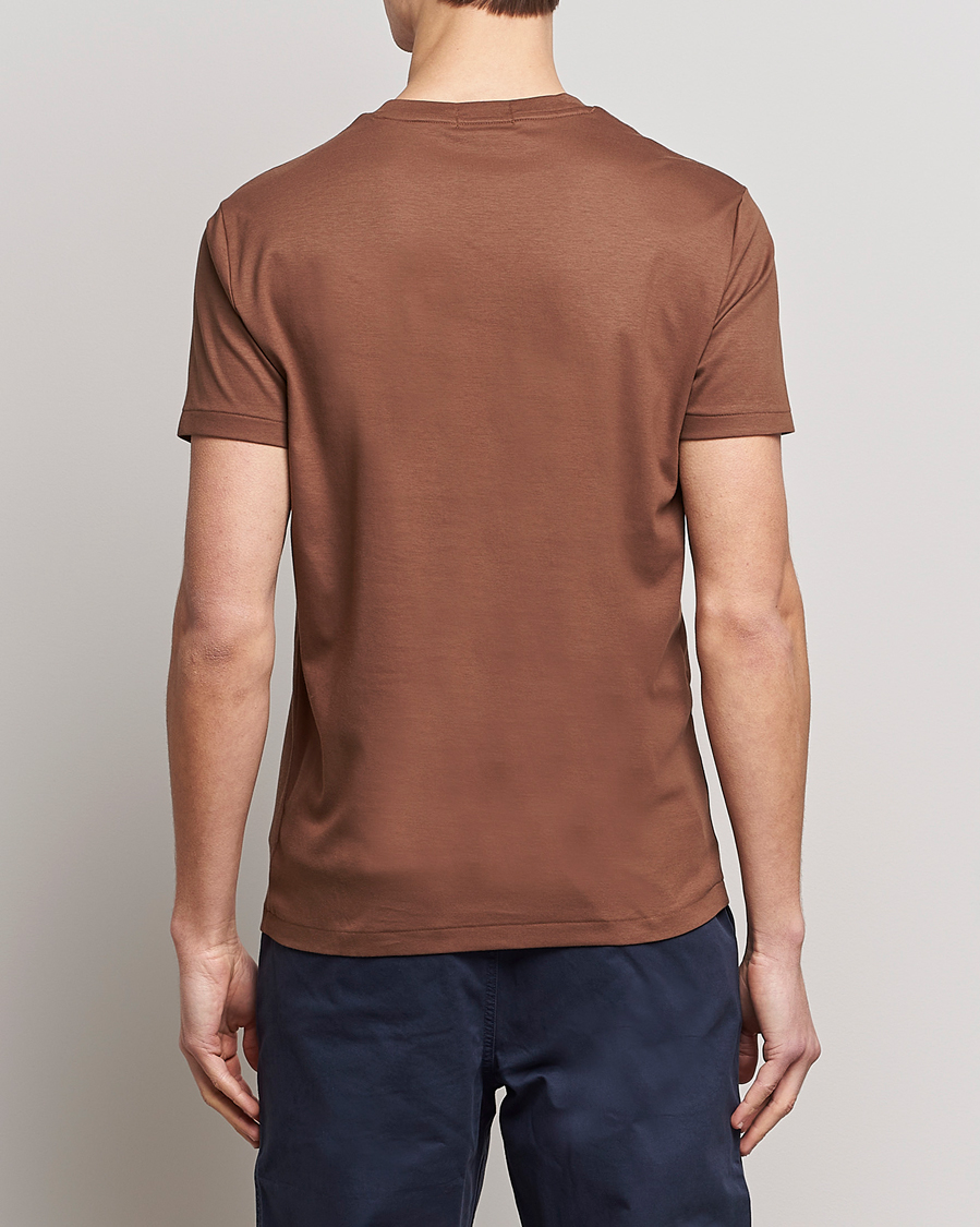 Heren | T-shirts | Polo Ralph Lauren | Pima Cotton Crew Neck T-Shirt Luggage Brown