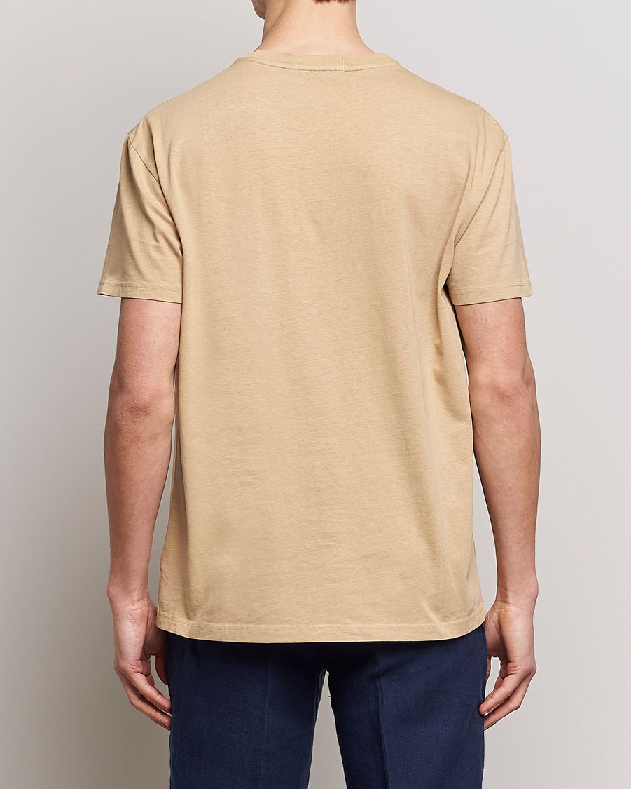 Heren | T-shirts | Polo Ralph Lauren | Cotton/Linen Crew Neck T-Shirt Vintage Khaki
