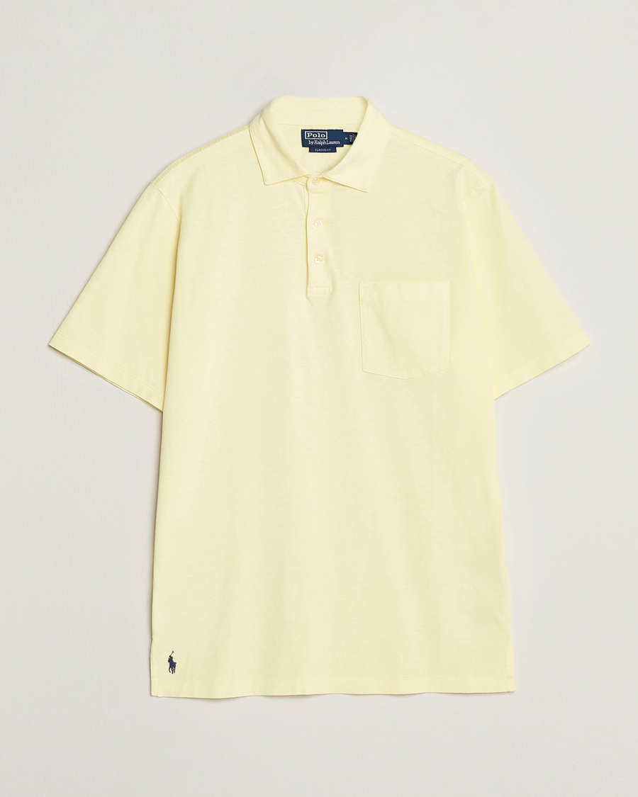 Heren | Polo's | Polo Ralph Lauren | Cotton/Linen Polo Bristol Yellow