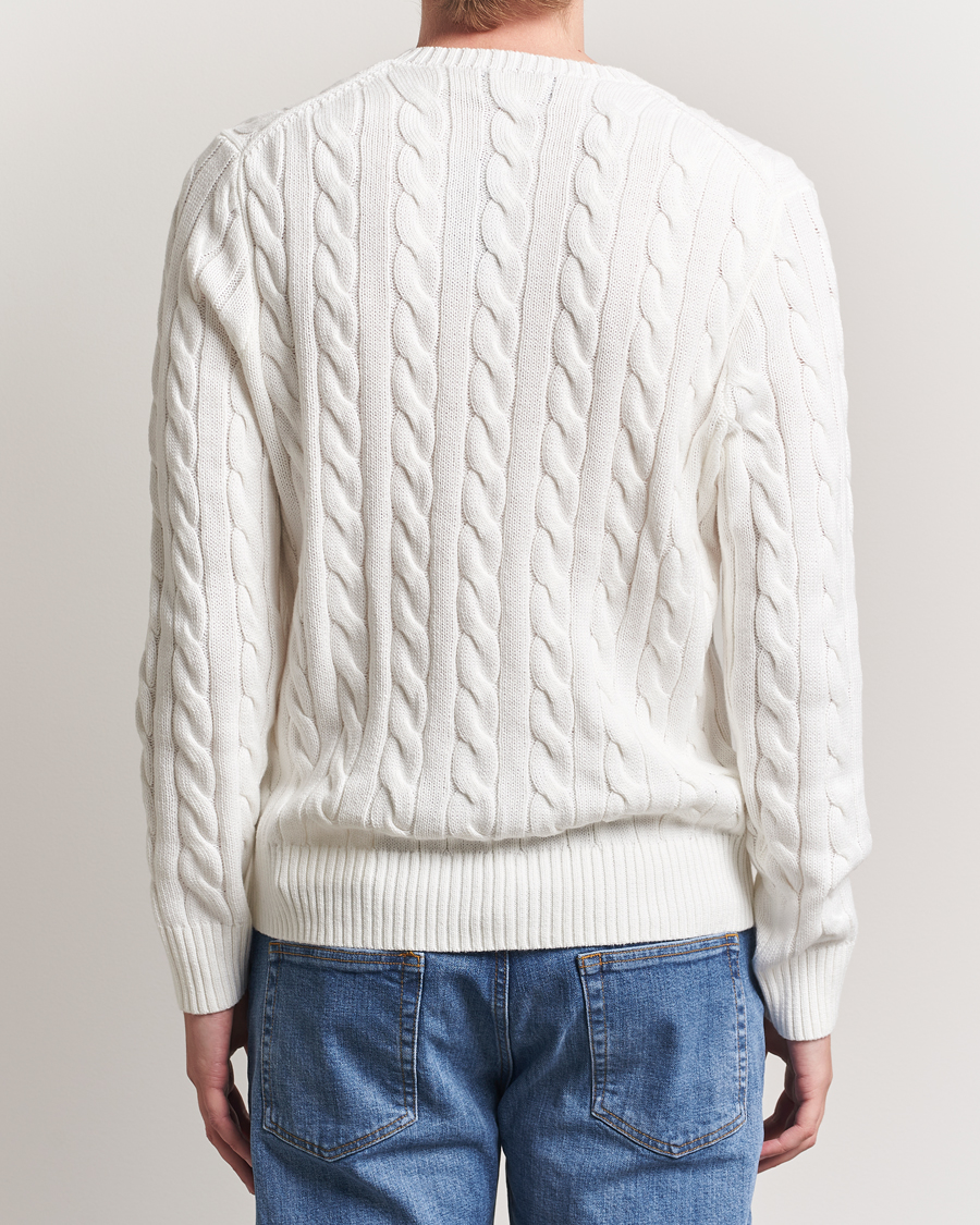 Heren | Truien | Polo Ralph Lauren | Cotton Cable Pullover White