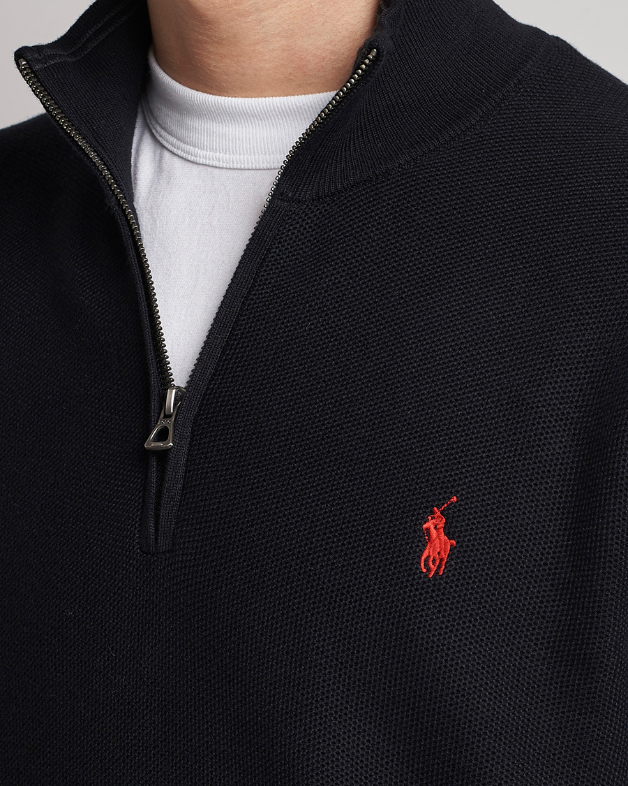 Homme | Pulls Et Tricots | Polo Ralph Lauren | Textured Half-Zip Black