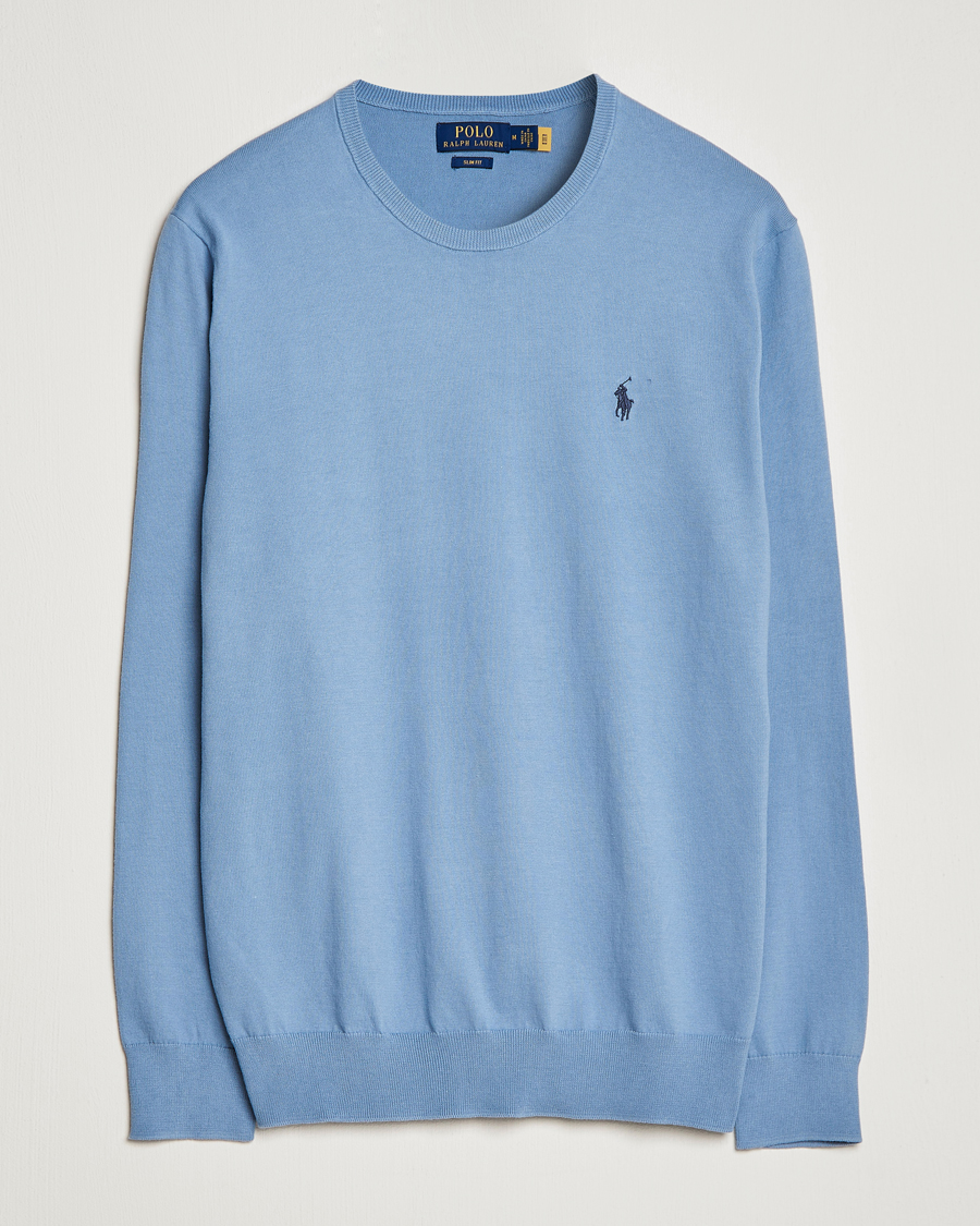 Heren | Truien | Polo Ralph Lauren | Cotton Crew Neck Sweater Channel Blue