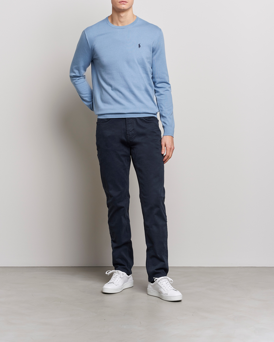 Heren | Truien | Polo Ralph Lauren | Cotton Crew Neck Sweater Channel Blue