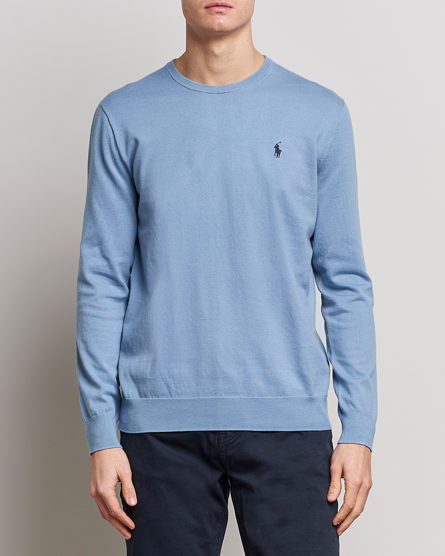 Heren | Truien | Polo Ralph Lauren | Cotton Crew Neck Sweater Channel Blue