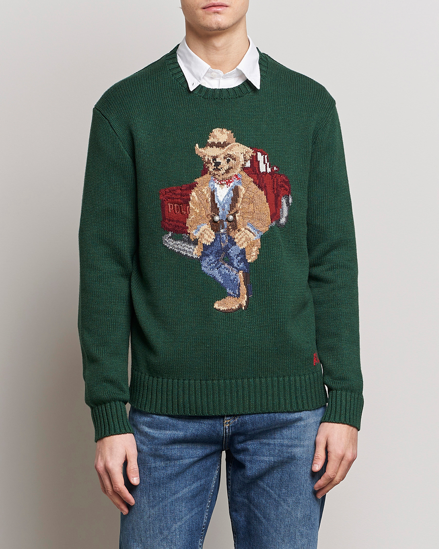 Homme | Pulls Et Tricots | Polo Ralph Lauren | Knitted Crew Neck Bear Sweater New Forest Heather