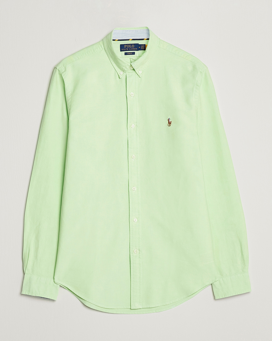 Heren | Overhemden | Polo Ralph Lauren | Slim Fit Oxford Button Down Shirt Oasis Green