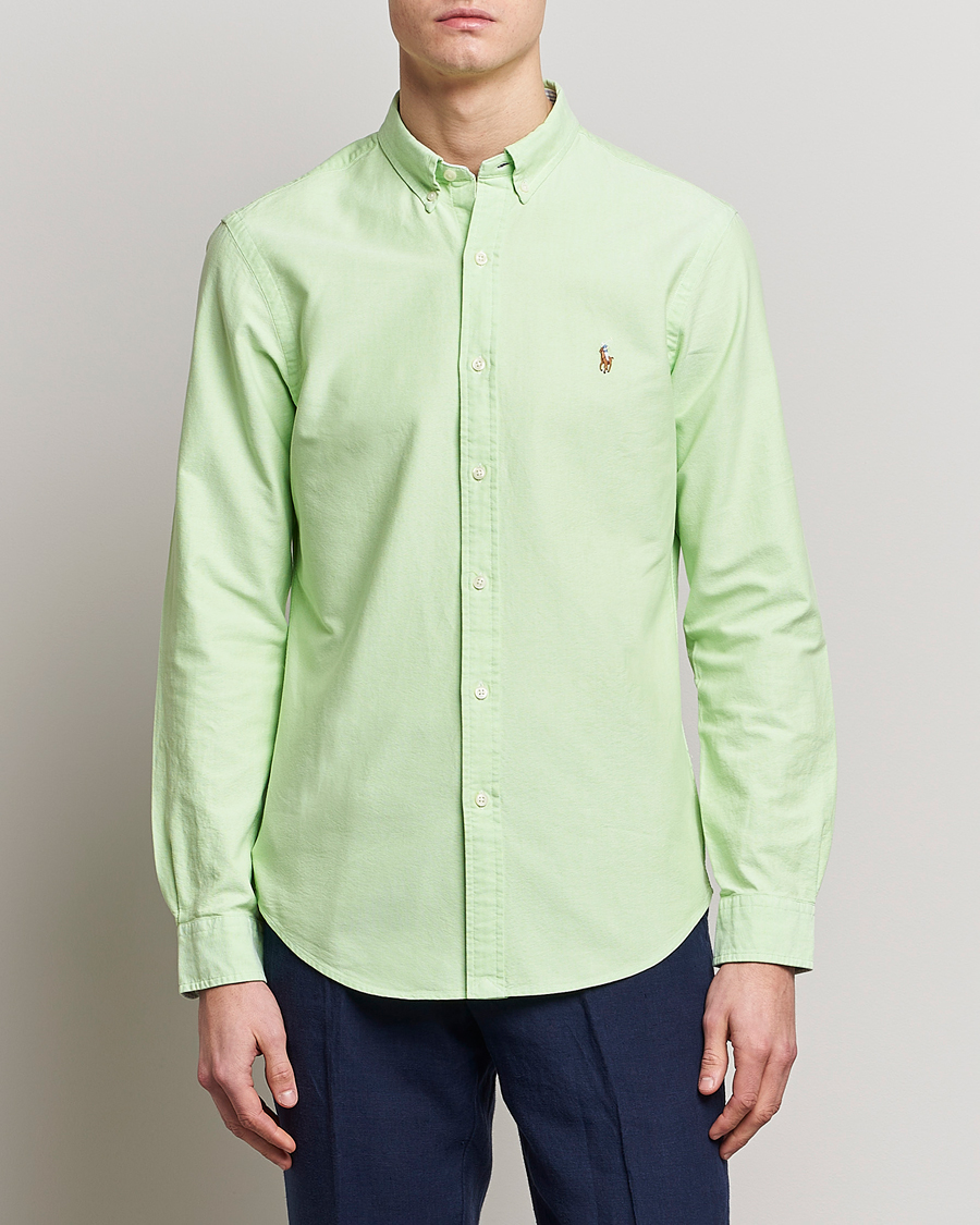Heren | Overhemden | Polo Ralph Lauren | Slim Fit Oxford Button Down Shirt Oasis Green