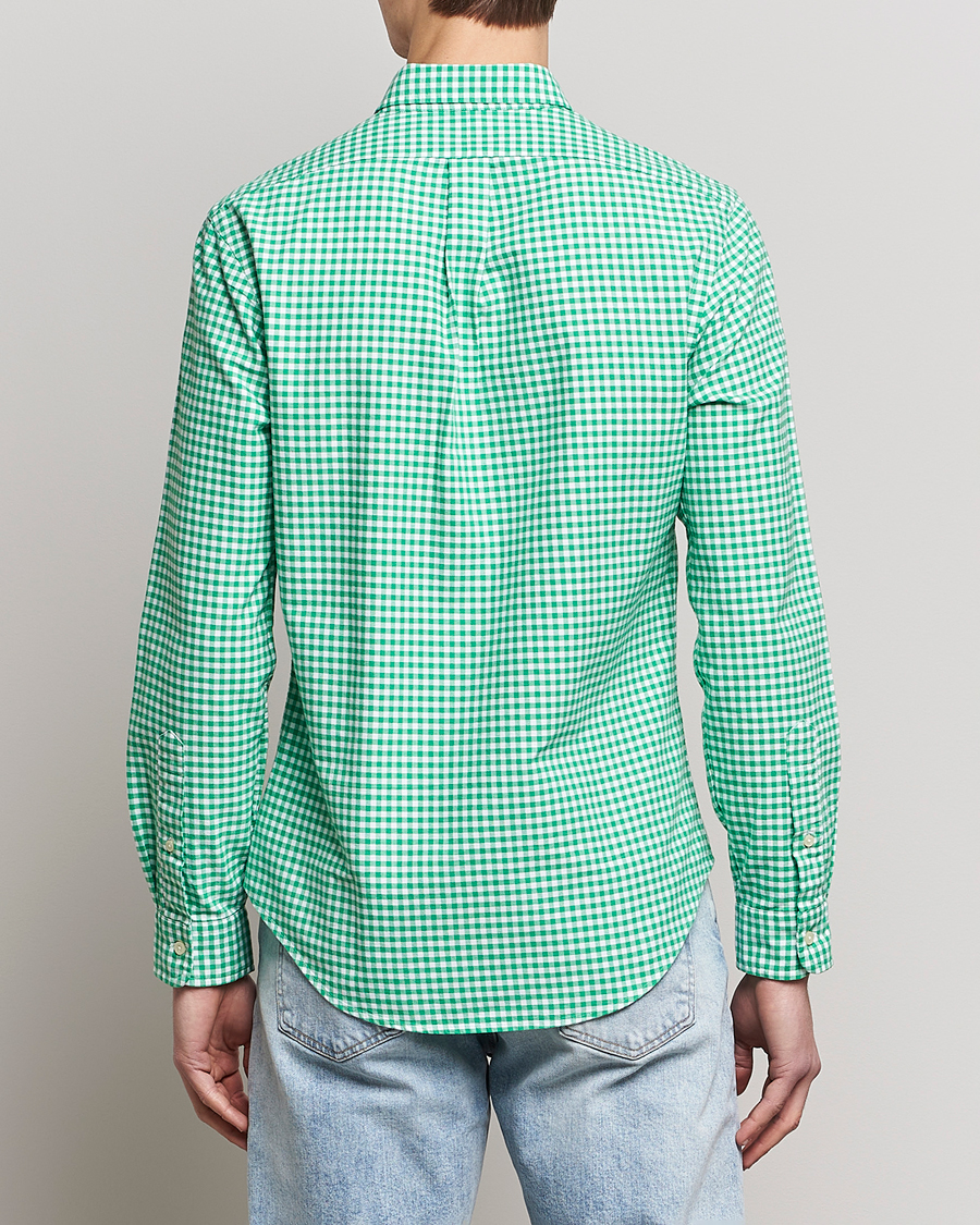 Homme | Chemises | Polo Ralph Lauren | Slim Fit Oxford Checked Shirt Emerald/White