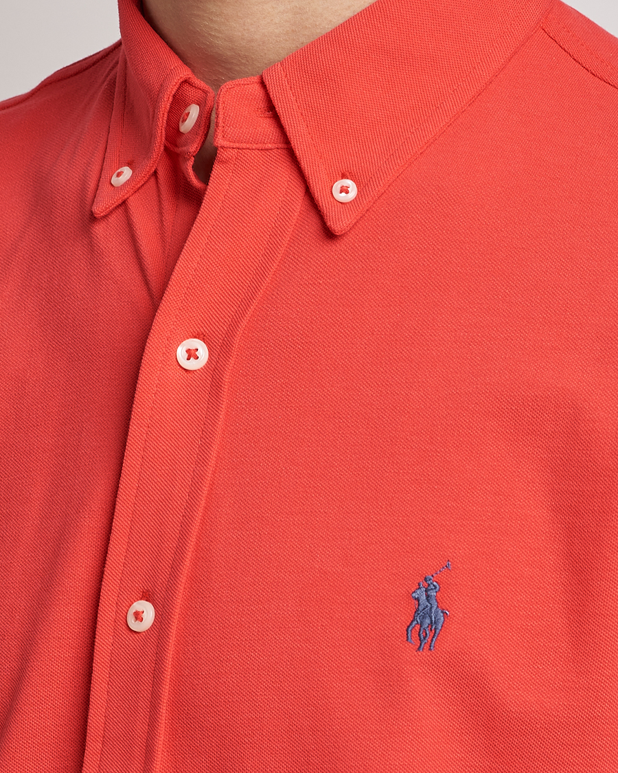 Heren | Overhemden | Polo Ralph Lauren | Featherweight Mesh Short Sleeve Shirt Red Reef