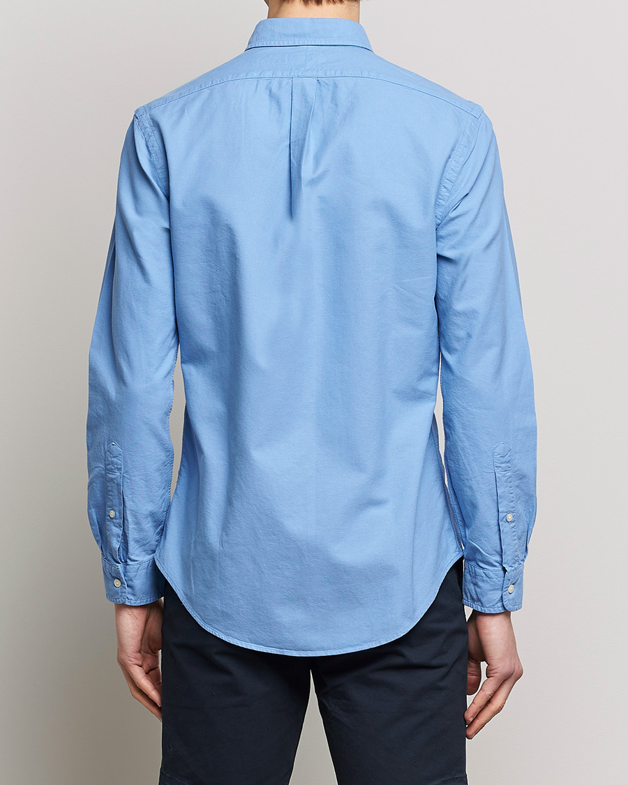 Heren | Overhemden | Polo Ralph Lauren | Slim Fit Garment Dyed Oxford Shirt Blue