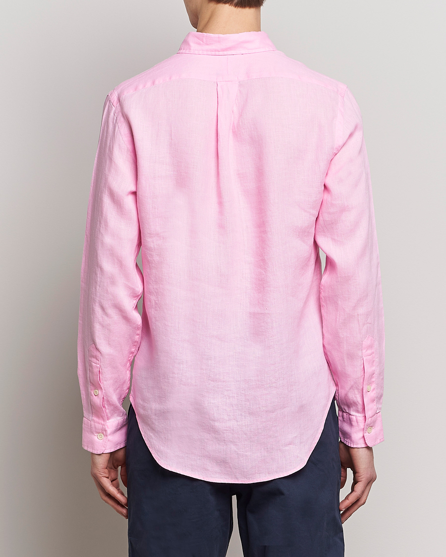Heren | Overhemden | Polo Ralph Lauren | Slim Fit Linen Button Down Shirt Carmel Pink