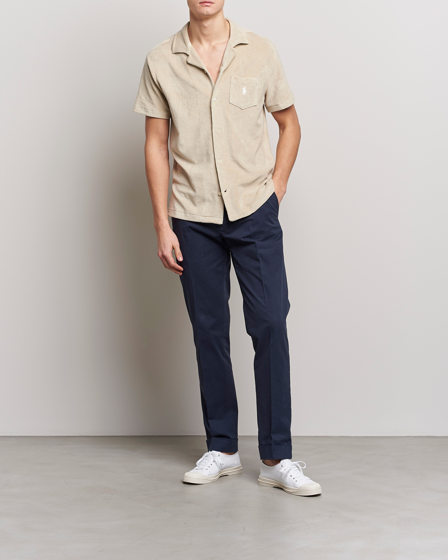 Heren | Overhemden | Polo Ralph Lauren | Cotton Terry Short Sleeve Shirt Spring Beige