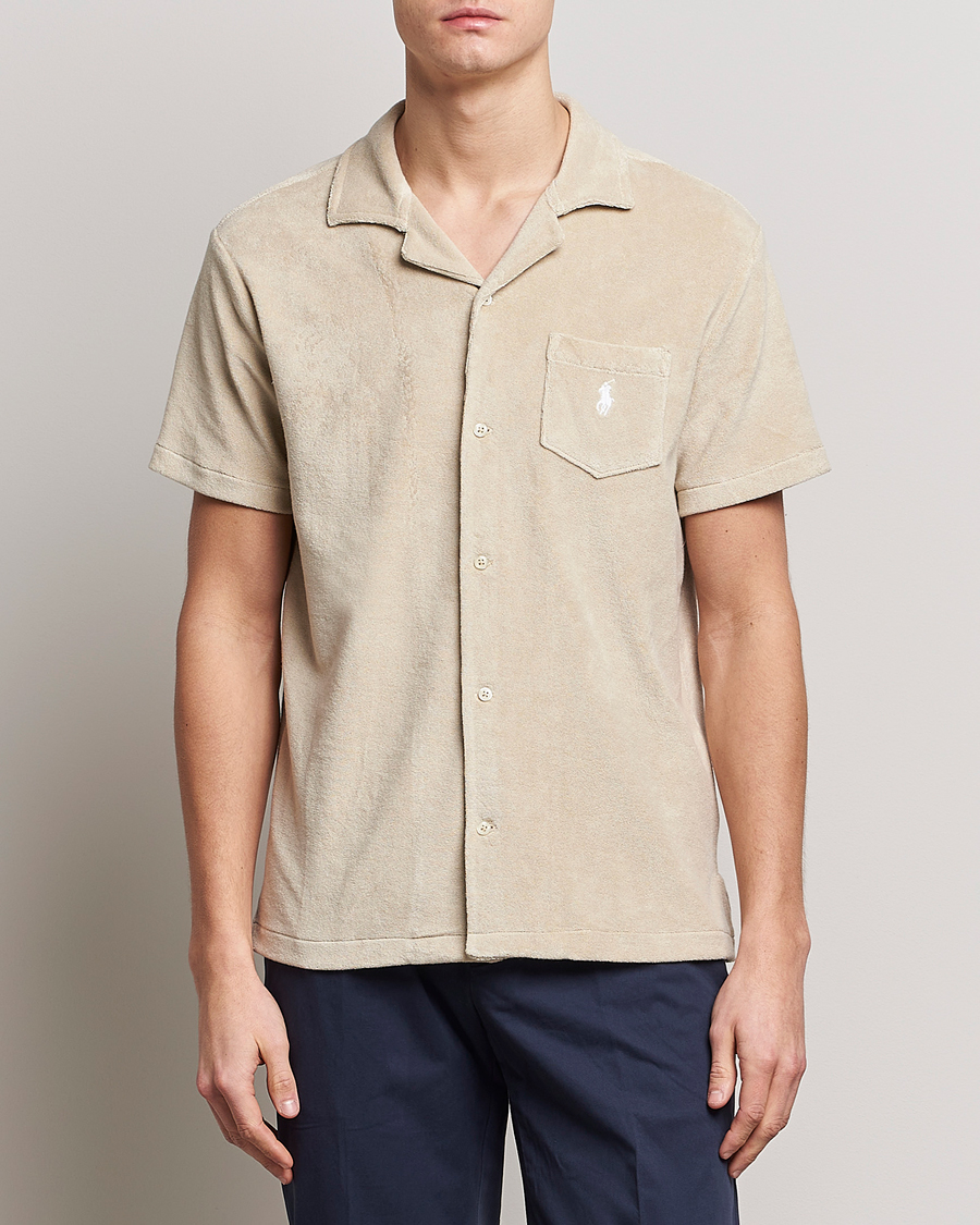 Heren | Overhemden | Polo Ralph Lauren | Cotton Terry Short Sleeve Shirt Spring Beige