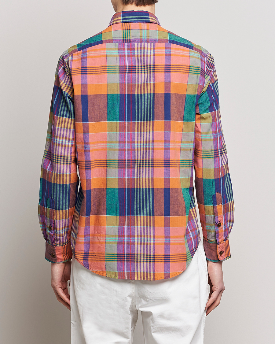 Heren | Overhemden | Polo Ralph Lauren | Madras Checked Shirt Orange/Purple