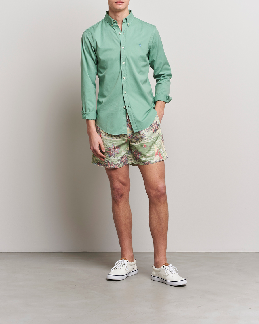 Heren | Overhemden | Polo Ralph Lauren | Slim Fit Twill Shirt Faded Mint