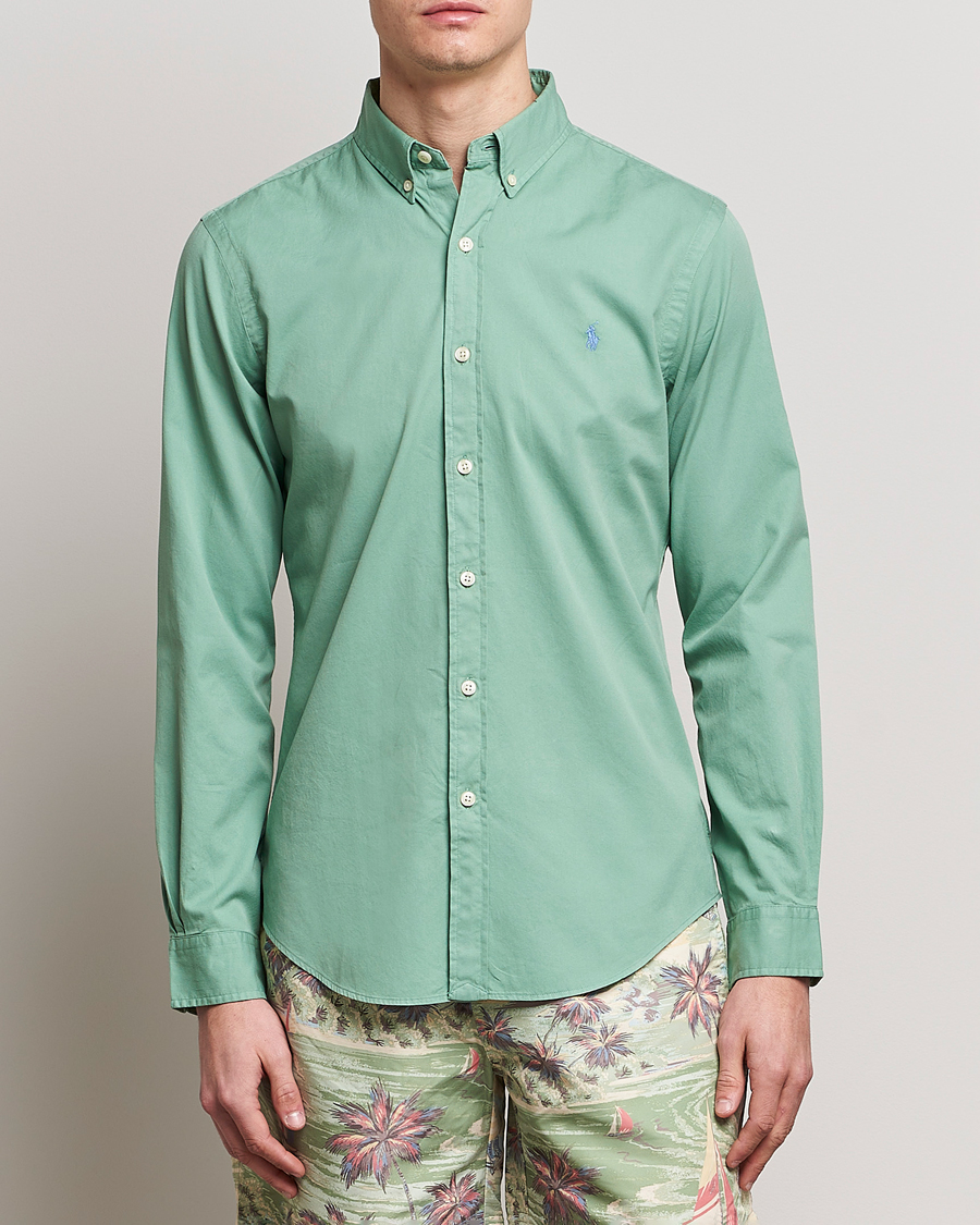 Heren | Overhemden | Polo Ralph Lauren | Slim Fit Twill Shirt Faded Mint