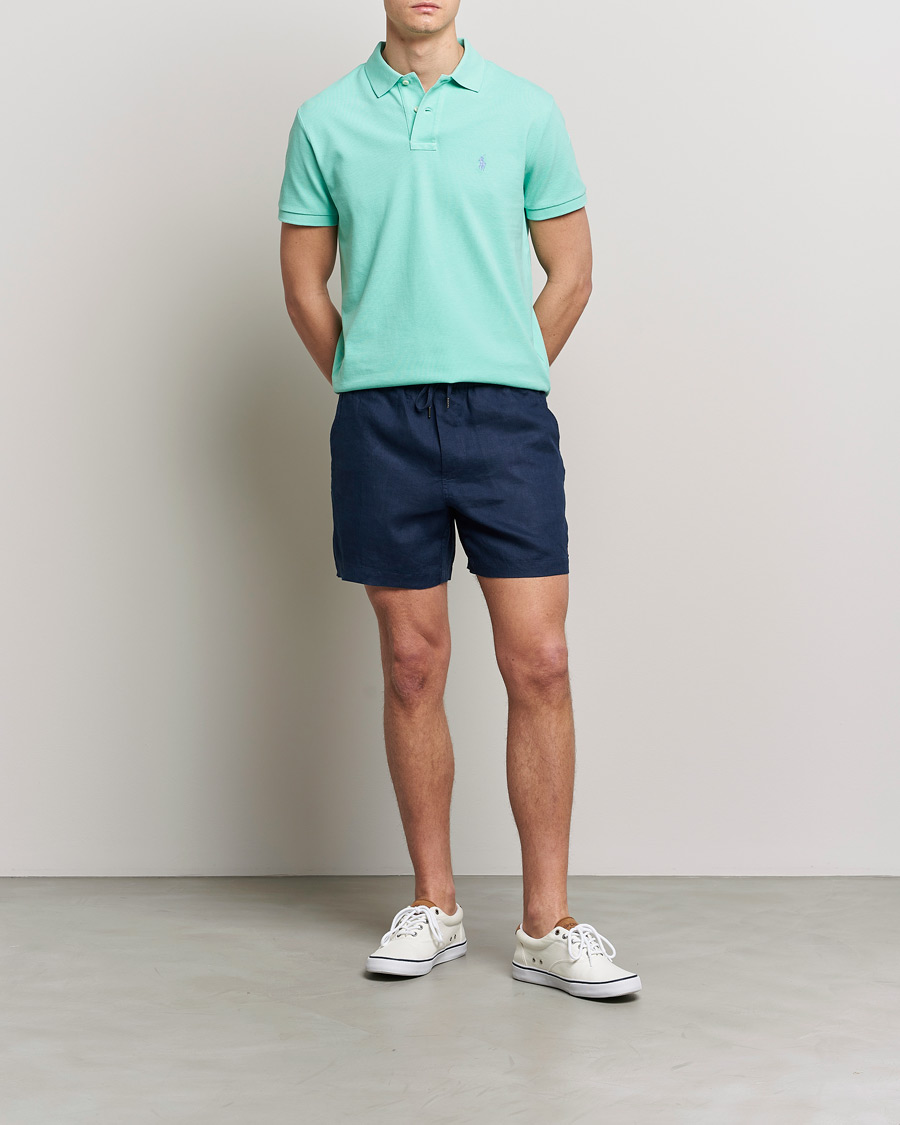 Heren | Korte broek | Polo Ralph Lauren | Prepster Linen Drawstring Shorts Newport Navy