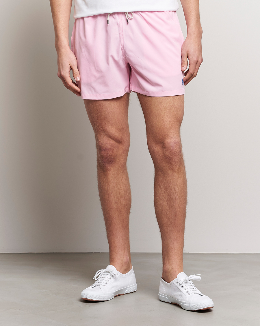 Heren | Zwembroek | Polo Ralph Lauren | Recycled Slim Traveler Swimshorts Carmel Pink