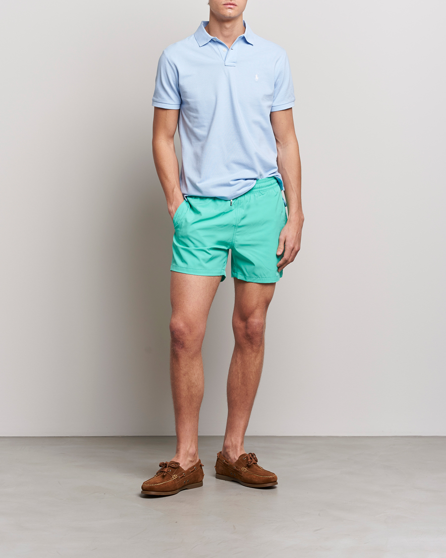Homme | Maillots De Bain | Polo Ralph Lauren | Recycled Slim Traveler Swimshorts Sunset Green