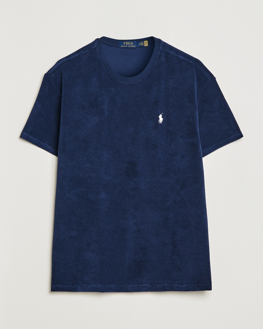 Heren | T-shirts | Polo Ralph Lauren | Cotton Terry Crew Neck T-shirt Newport Navy