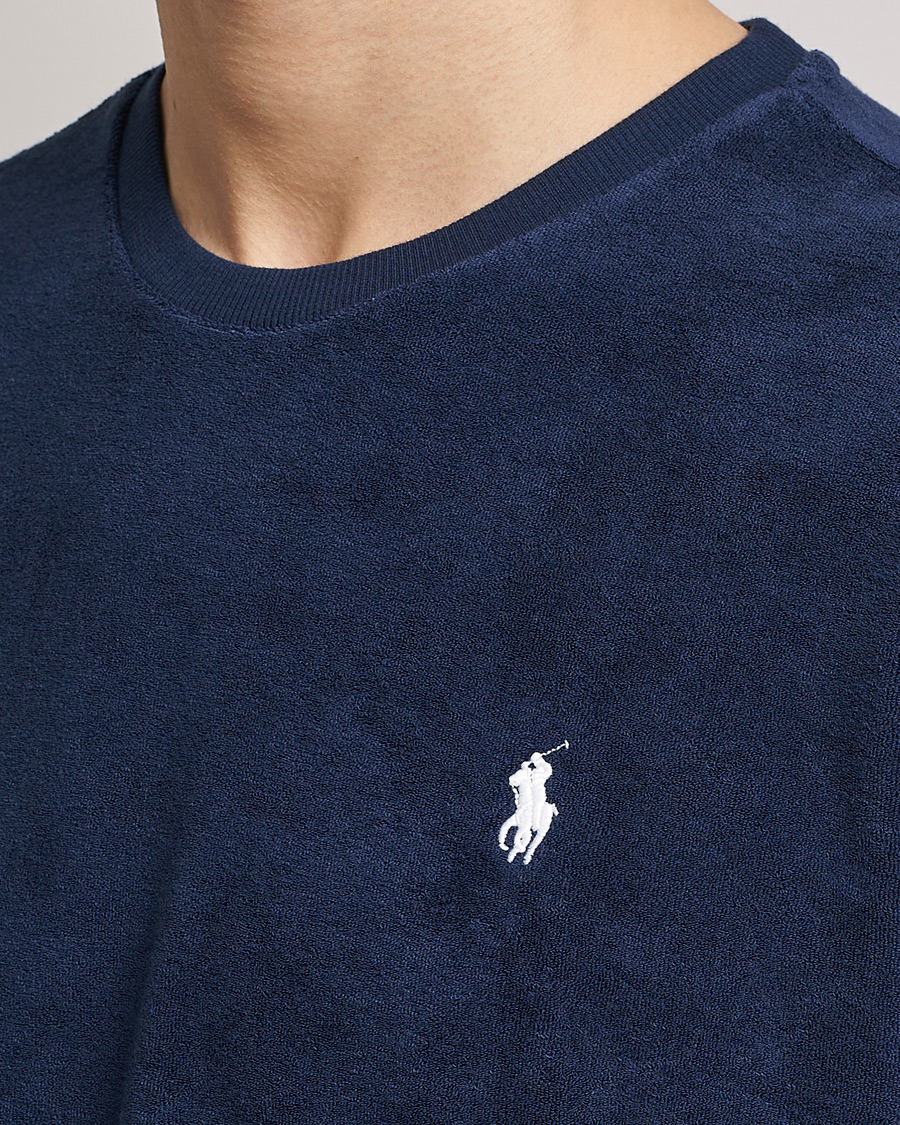 Heren | T-shirts | Polo Ralph Lauren | Cotton Terry Crew Neck T-shirt Newport Navy