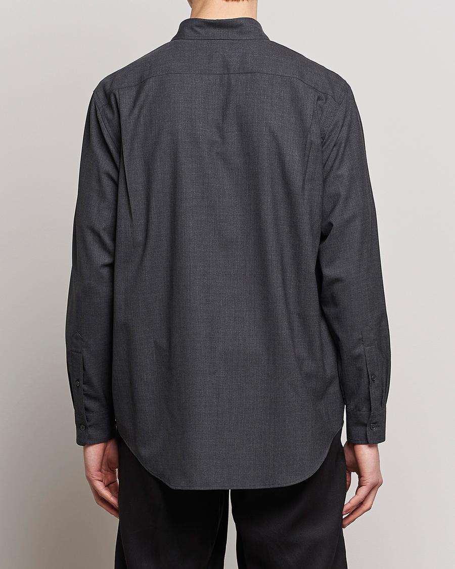 Heren | Overhemden | Auralee | Tropical Wool Shirt Charcoal