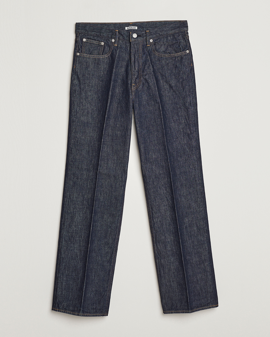 Homme | Jeans | Auralee | Regular Fit Denim Pants Dark Indigo