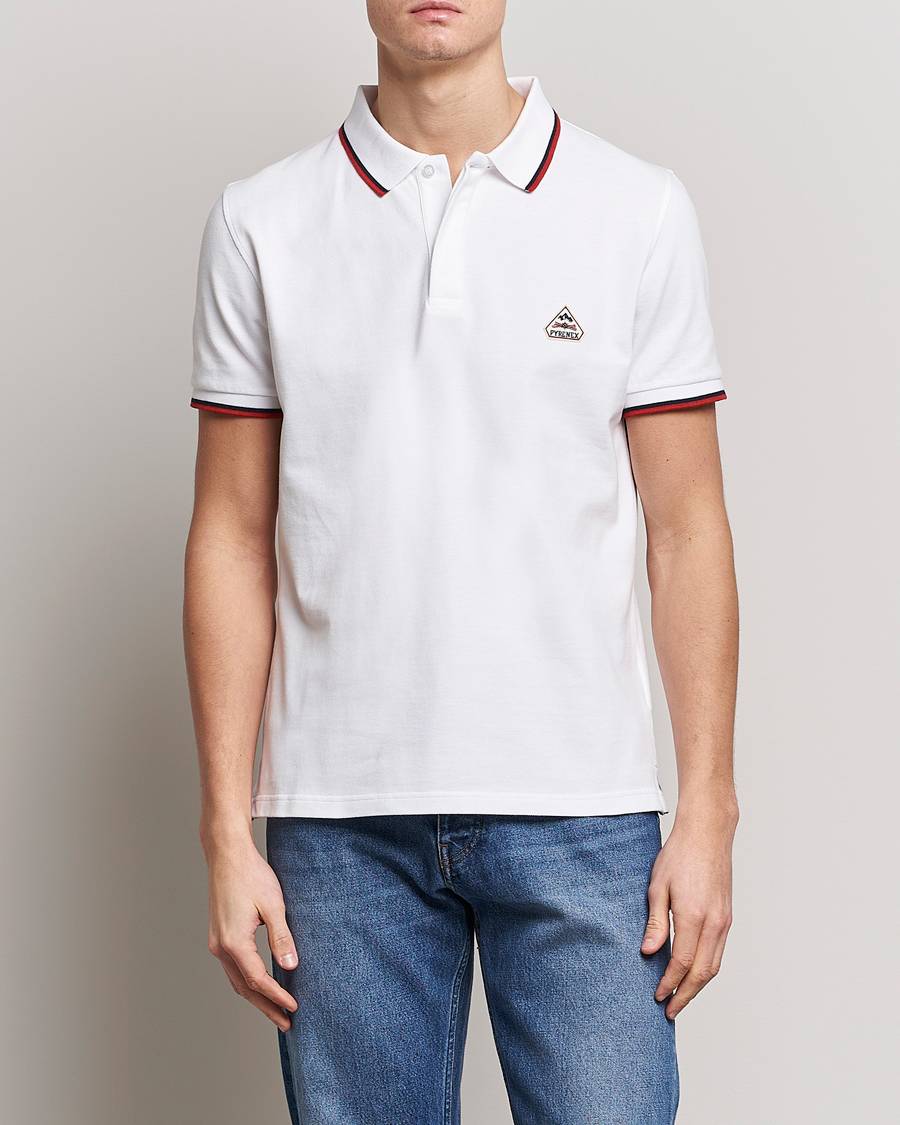 Homme | Polos | Pyrenex | Leyre Cotton Logo Polo White