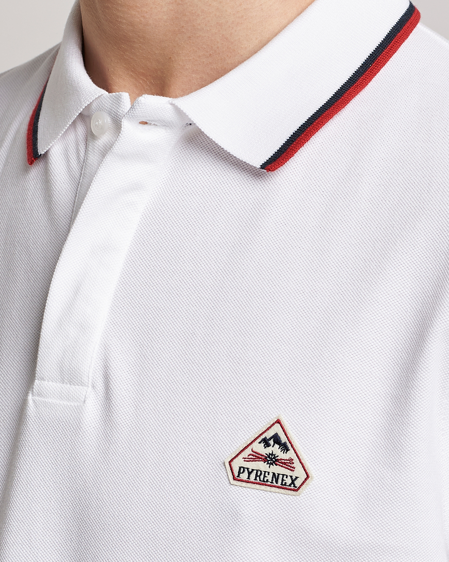 Homme | Polos | Pyrenex | Leyre Cotton Logo Polo White