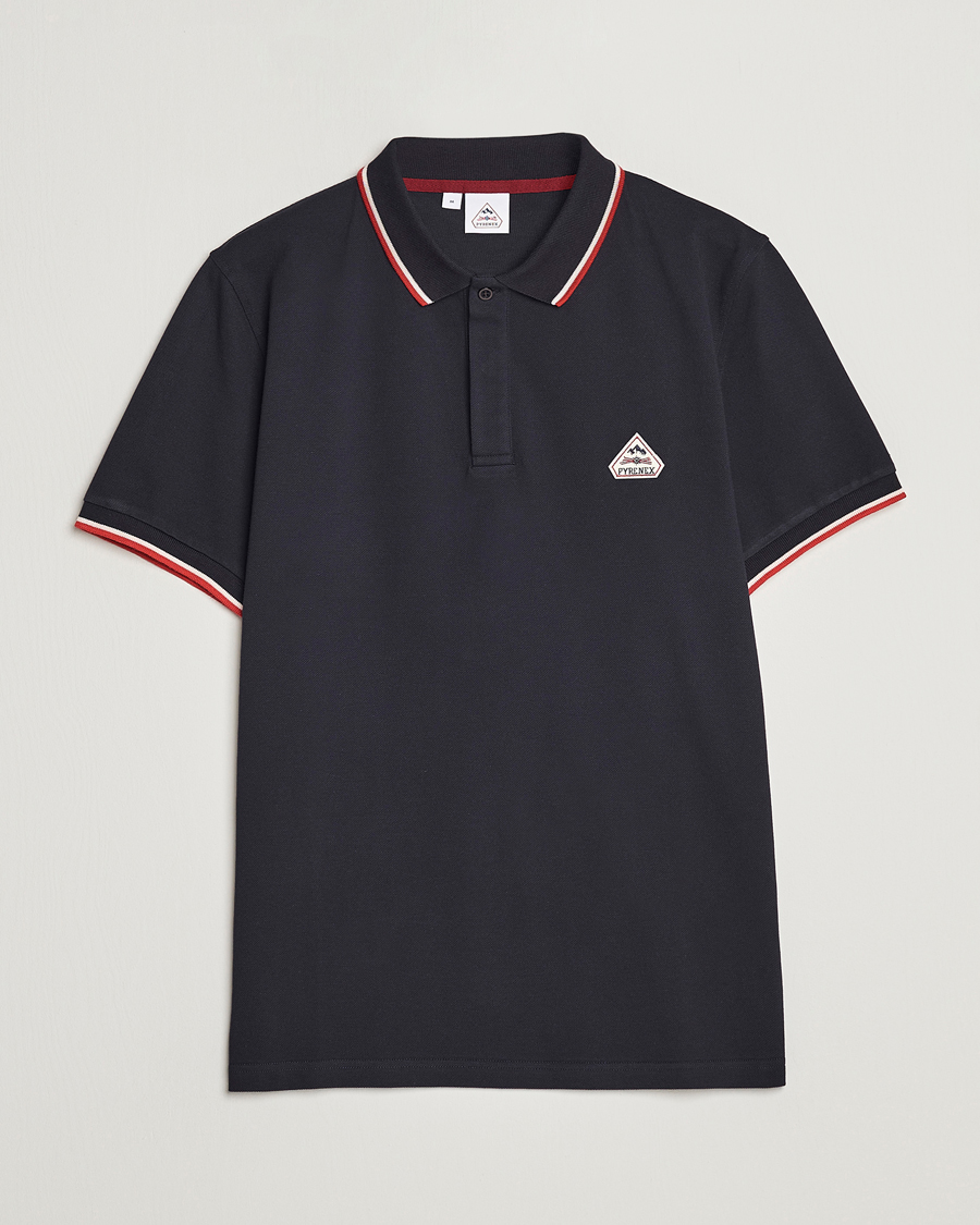 Heren | Polo's | Pyrenex | Leyre Cotton Logo Polo Deep Ink