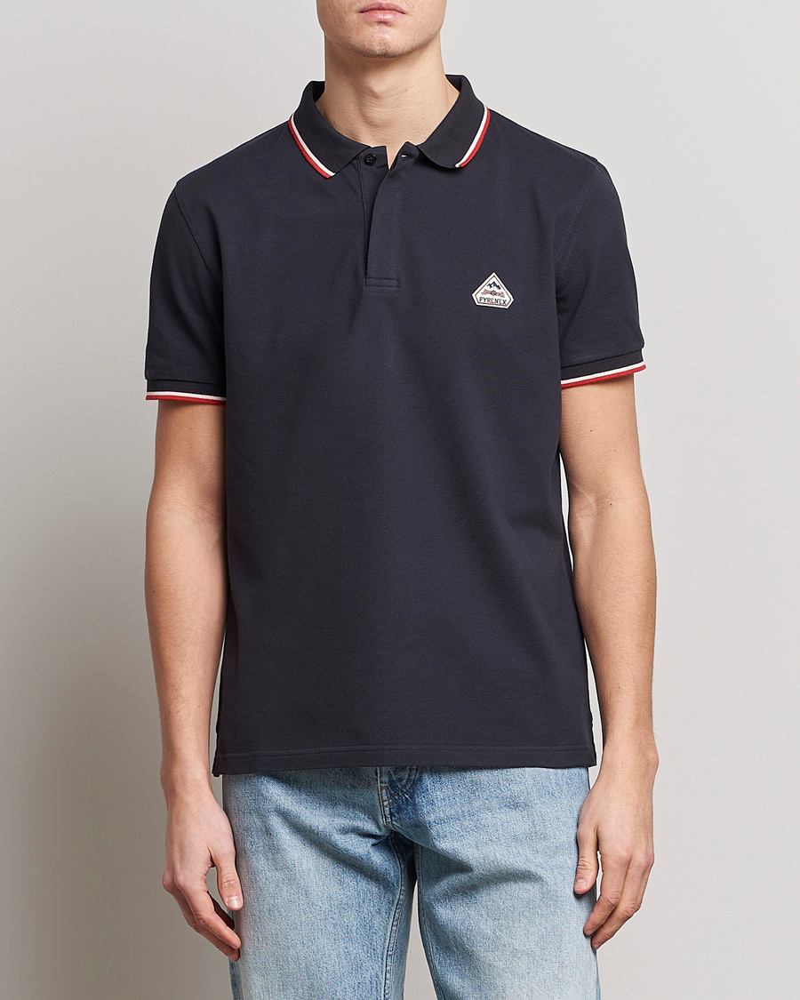 Heren | Polo's | Pyrenex | Leyre Cotton Logo Polo Deep Ink