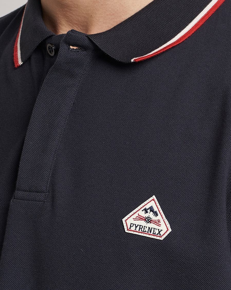 Heren | Polo's | Pyrenex | Leyre Cotton Logo Polo Deep Ink