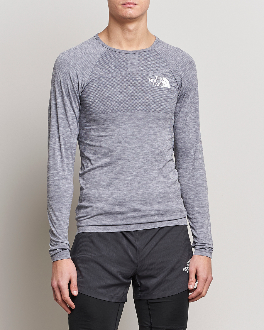 Homme | T-shirts | The North Face | Mountain Athletics Long Sleeve Meld Grey Heather