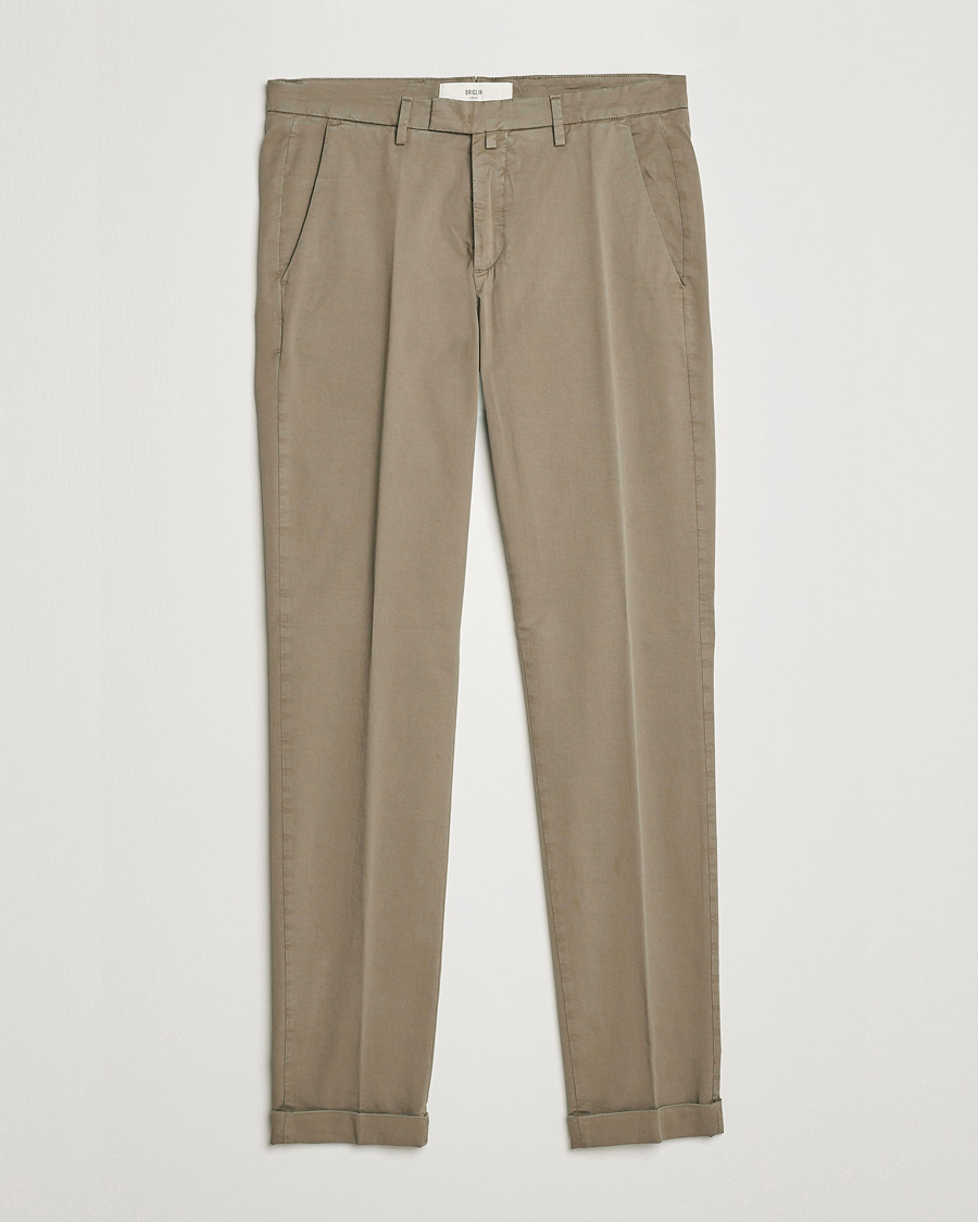 Homme | Pantalons | Briglia 1949 | Slim Fit Cotton Chinos Taupe