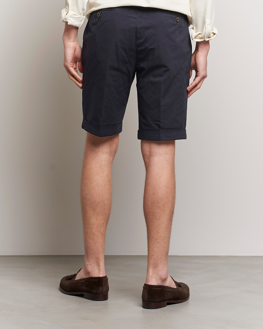 Homme | Shorts | Briglia 1949 | Pleated Cotton Shorts Navy