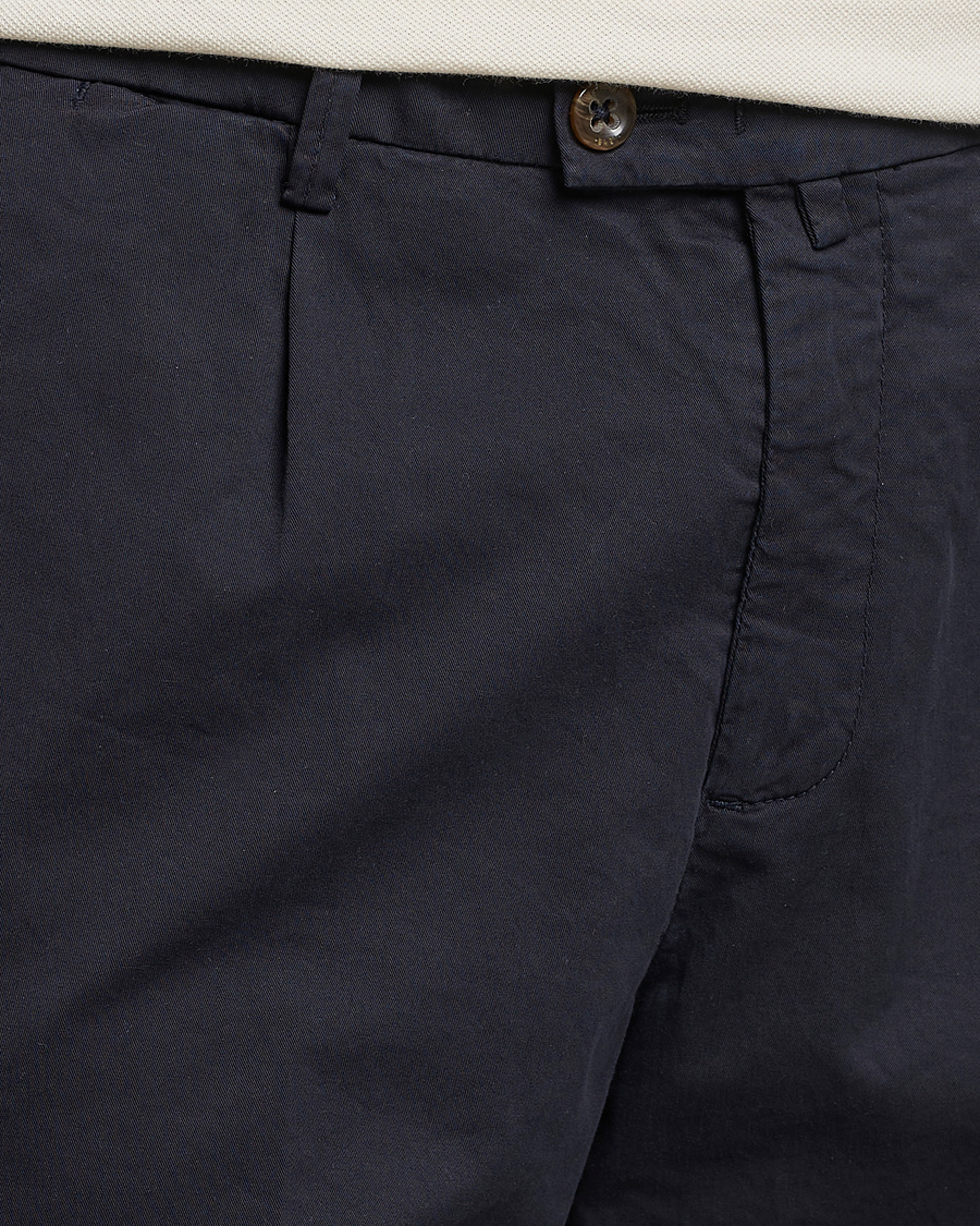 Homme | Shorts | Briglia 1949 | Pleated Cotton Shorts Navy