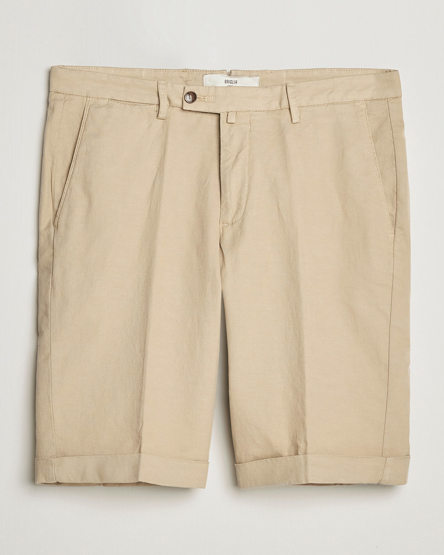 Homme | Shorts | Briglia 1949 | Linen/Cotton Shorts Beige