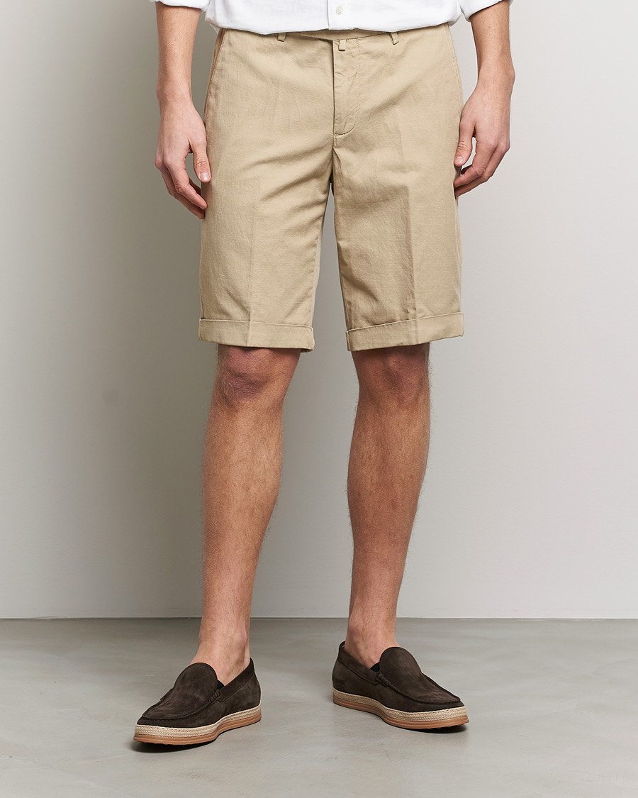 Homme | Shorts | Briglia 1949 | Linen/Cotton Shorts Beige