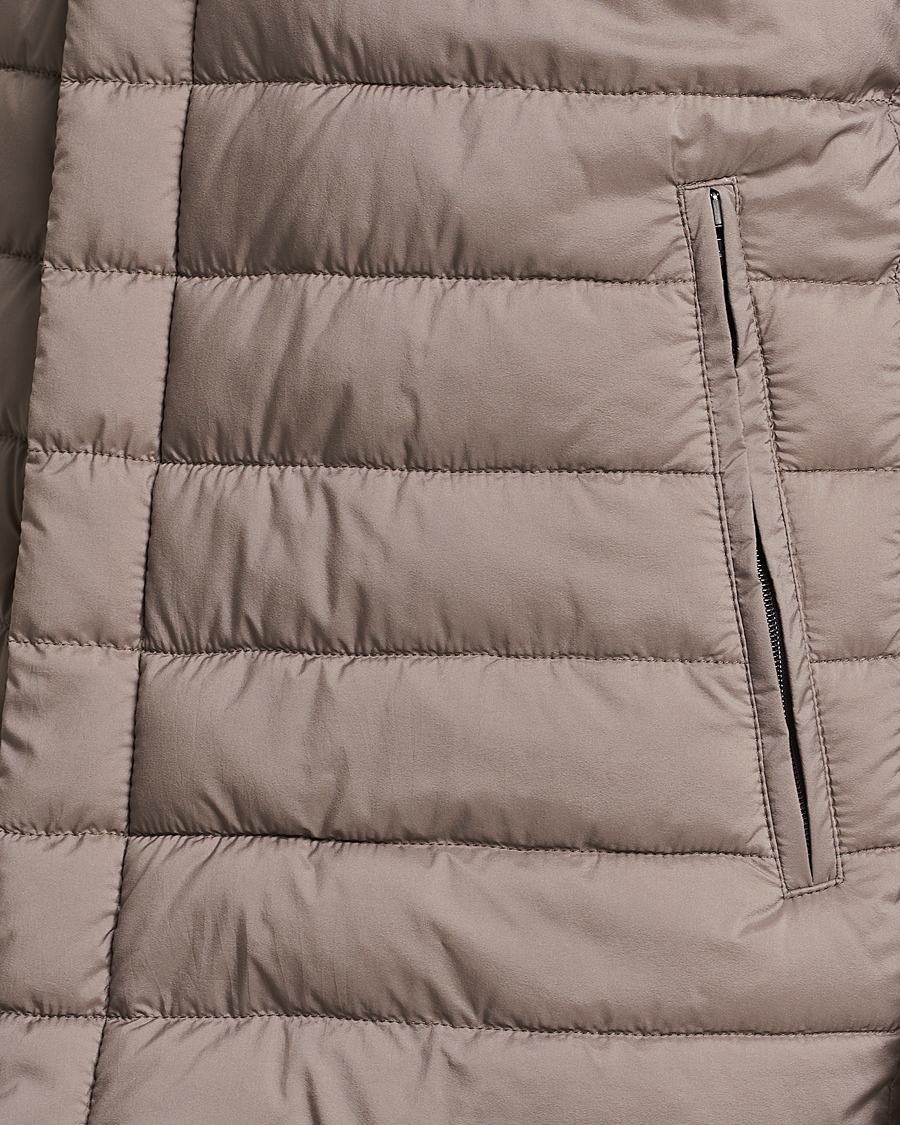 Heren | Jassen | Herno | Nuage Matt Nylon Vest Taupe